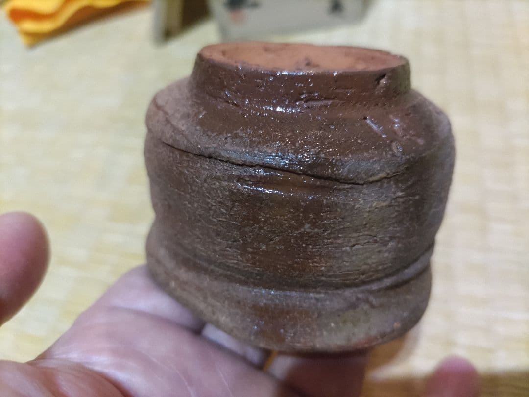 備前焼　正宗悟　酒吞　共箱・布・栞　無傷