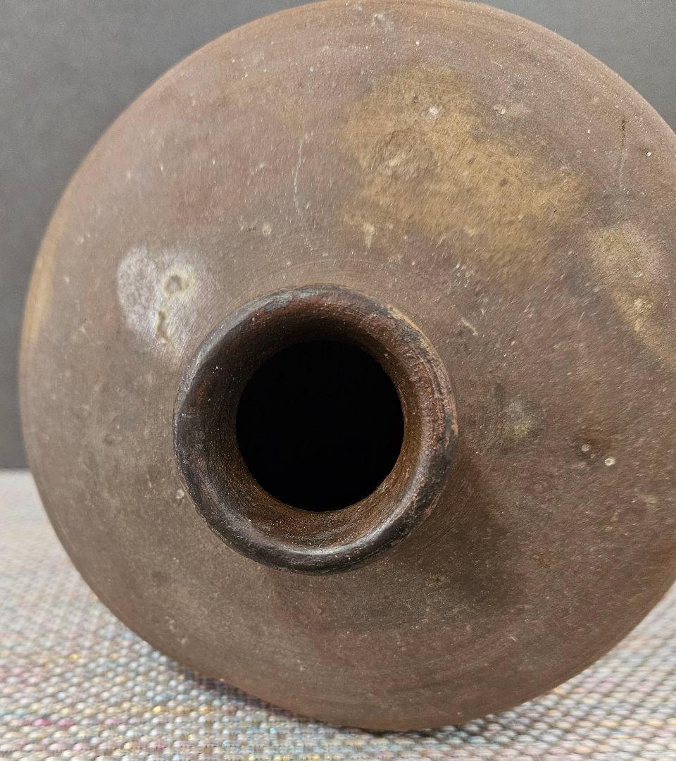 東南アジア古陶磁器系　琉球古陶系　 南蛮壺　花入れ　茶道具　茶器　高27.2cm