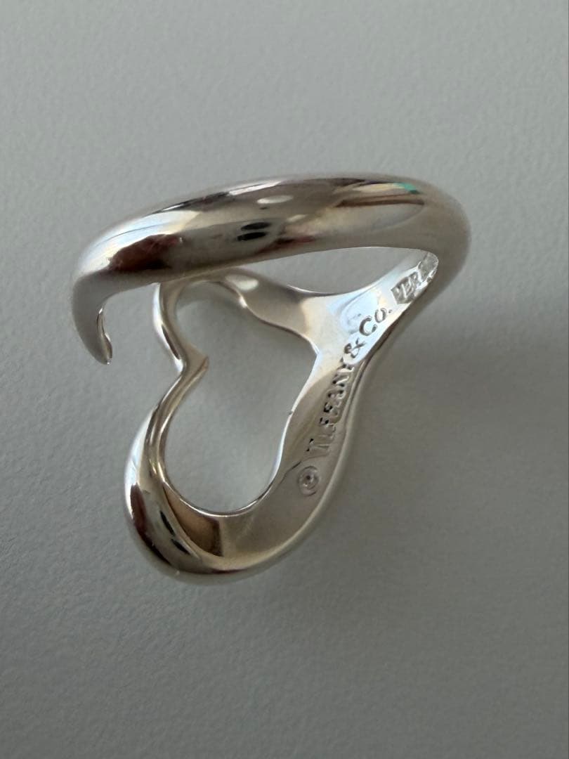 ティファニー Tiffany&Co オープンハート シルバー リング