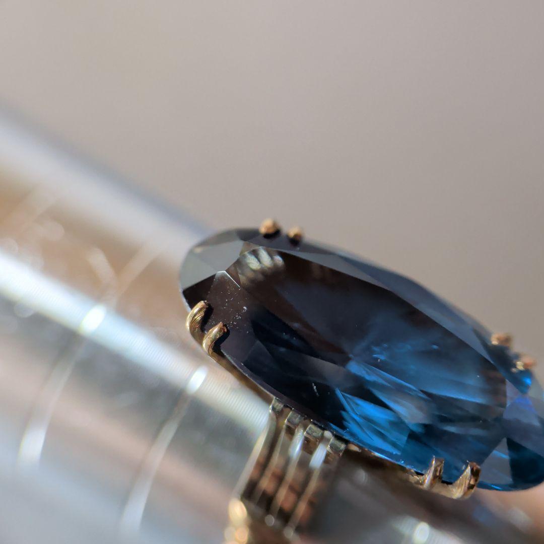 リング　K18　ブルー　3.30g