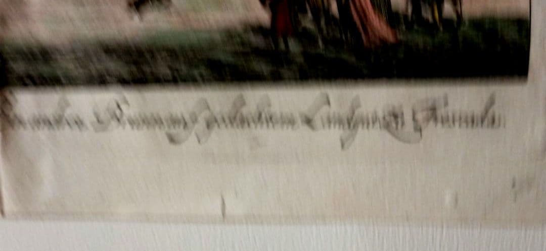 額装品　古典版画　1685年　FALDA 「Villa Frescada」ローマ