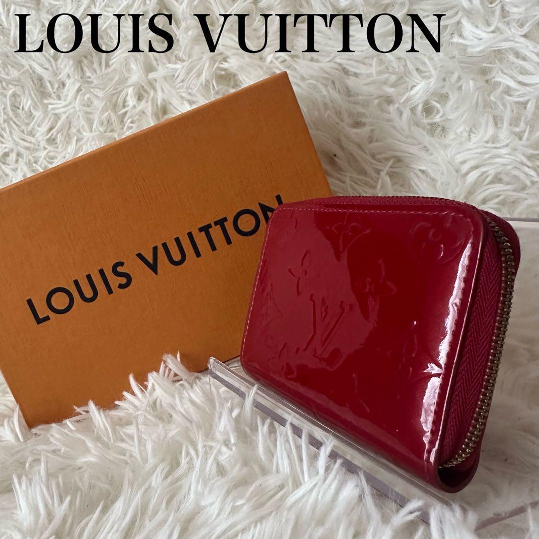 ✨️美品✨️ ルイヴィトン ヴェルニ モノグラム ケース 光沢 レザー 赤