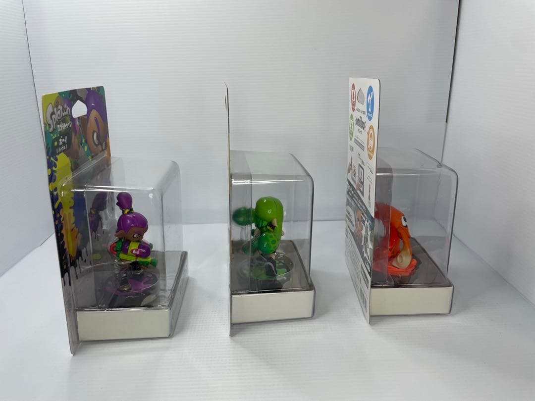 amiibo ガールライムグリーン　ボーイパープル　イカオレンジ　未開封　あつ森