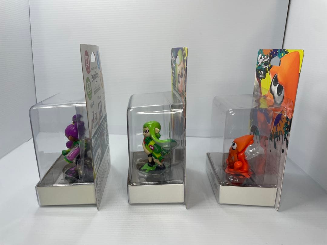 amiibo ガールライムグリーン　ボーイパープル　イカオレンジ　未開封　あつ森