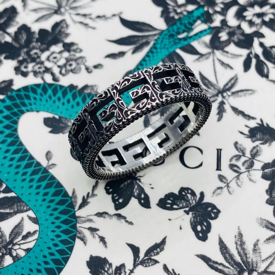 きりとさん！　GUCCI リング ナロー アラベスク G AG925 #21