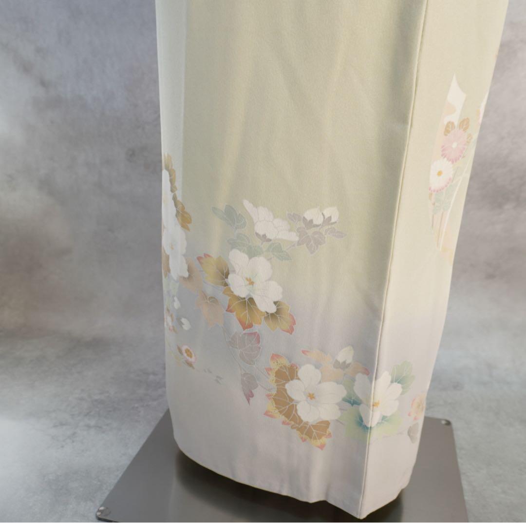 訪問着２点セット正絹　卒業式　入学式　お宮参り【訪問着、袋帯、帯締め、帯揚げ】