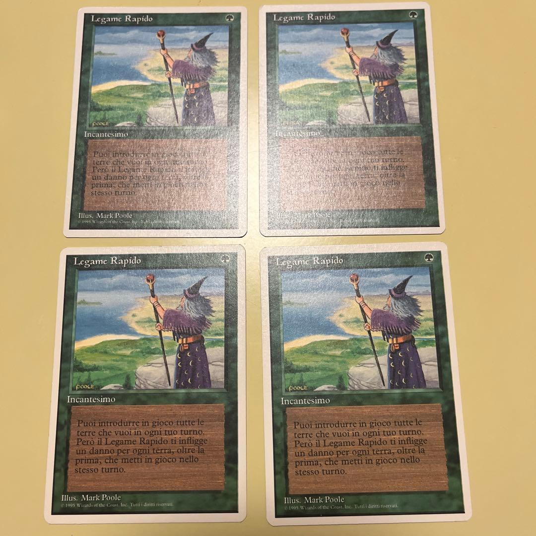 MTG fast bond 伊語　4枚セット