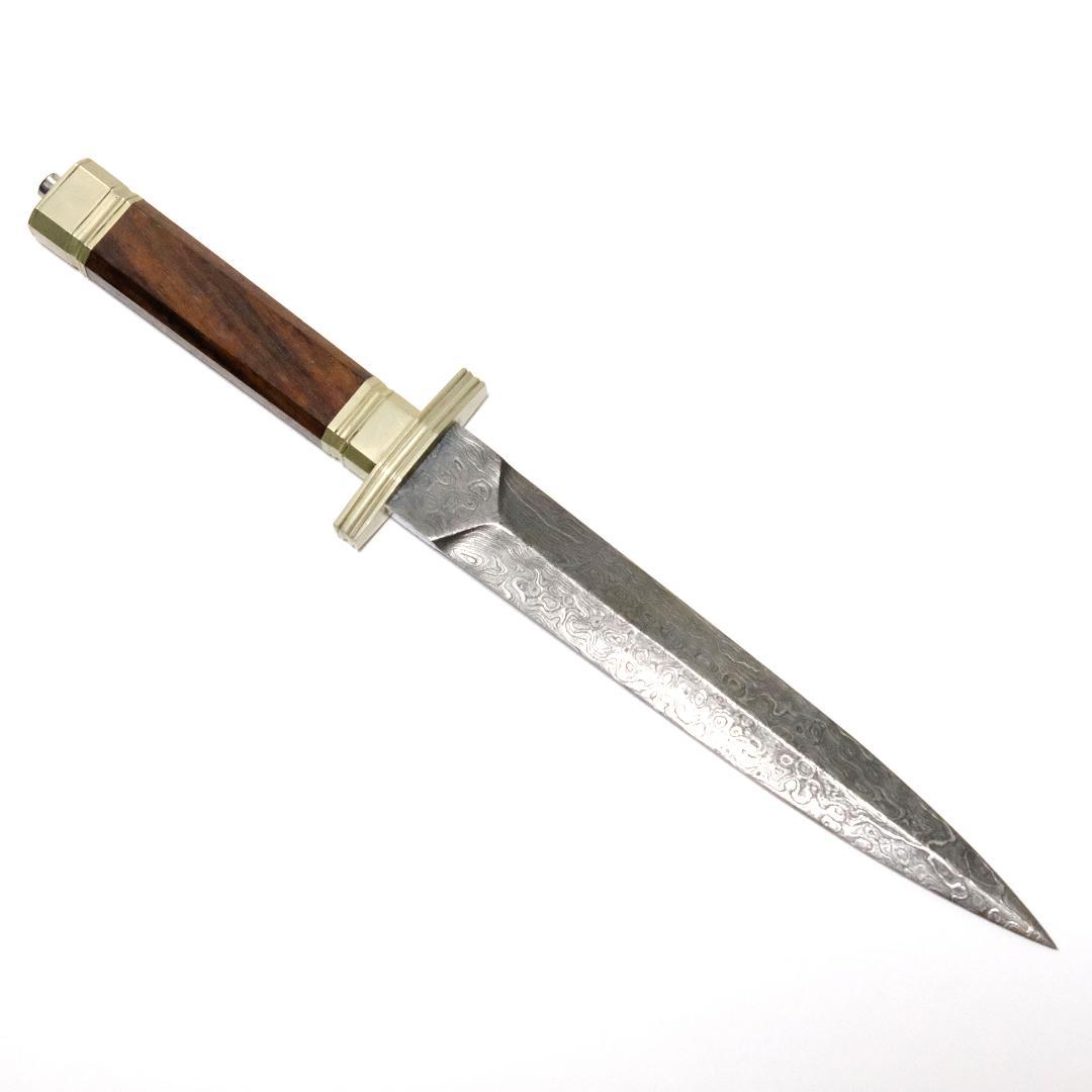 【本物のダマスカス製法】ダマスカスダガーのレプリカ【模造刀】