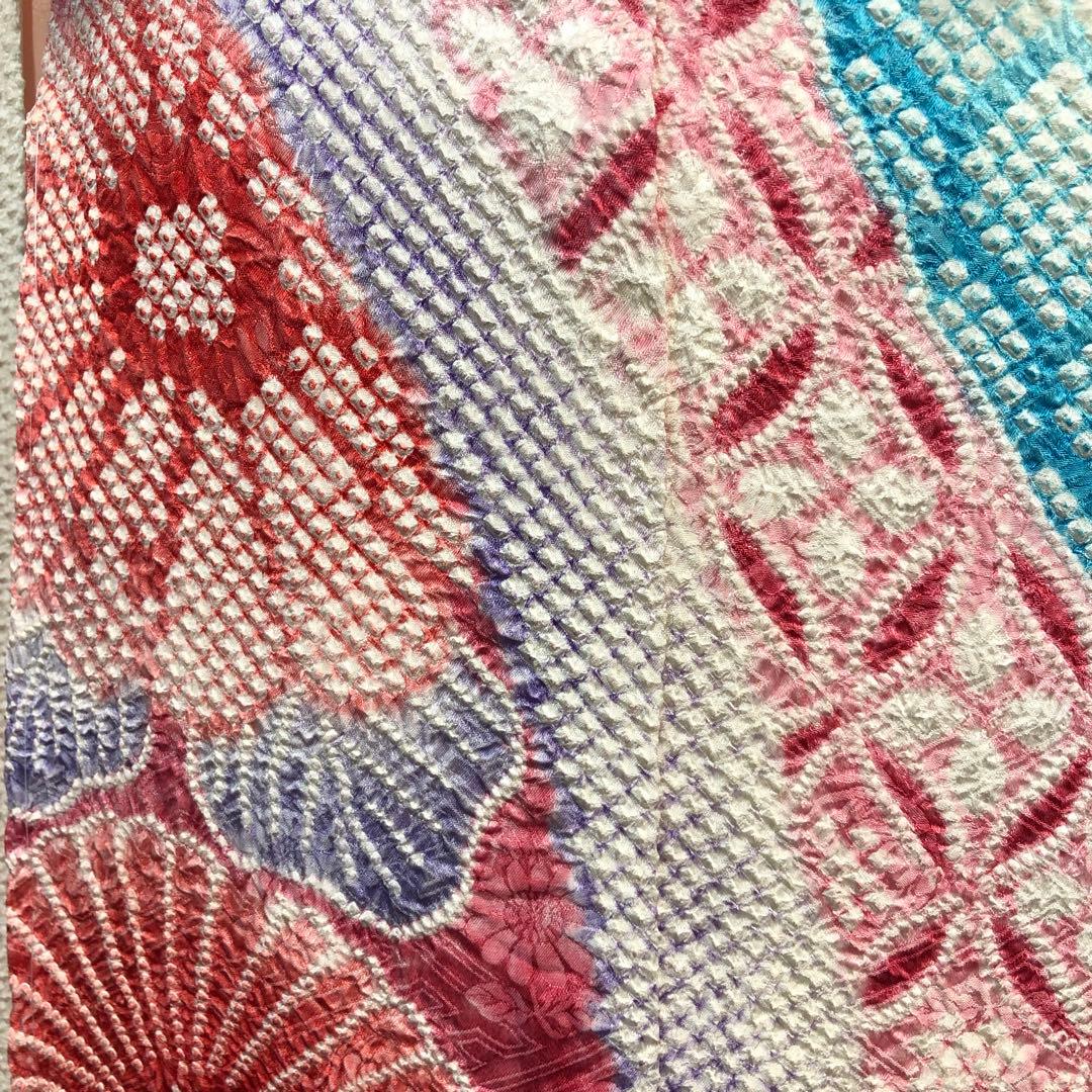 振袖フルセット■未使用■藤娘きぬたや■吉祥熨斗模様■総絞り■振袖一式