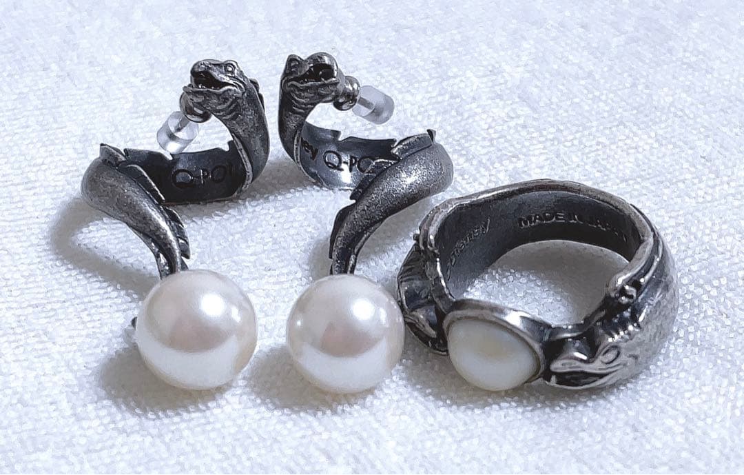 Q-pot フロットサム　ジェットサム　ツイステ　フロイド　ジェイド　指輪ピアス