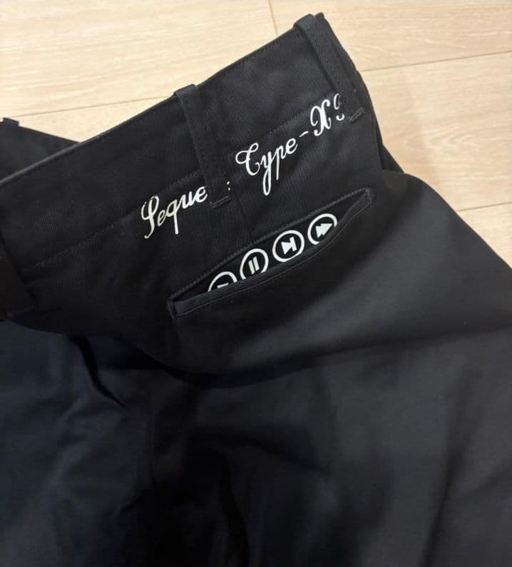 美品 SEQUEL CHINO PANTS TYPE-XF 24AW ブラックL