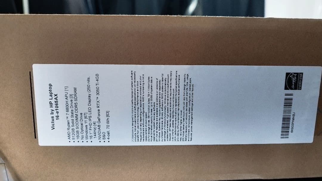 Victus by HP16 ノートパソコン ゲーミング(美品)キーボードおまけ