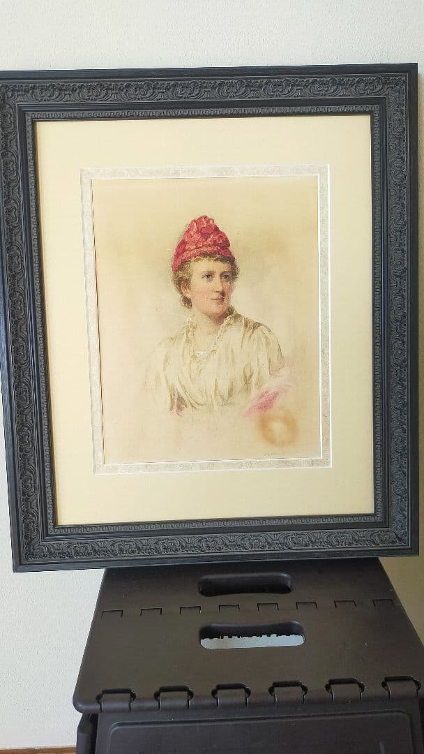 アンティーク　水彩画