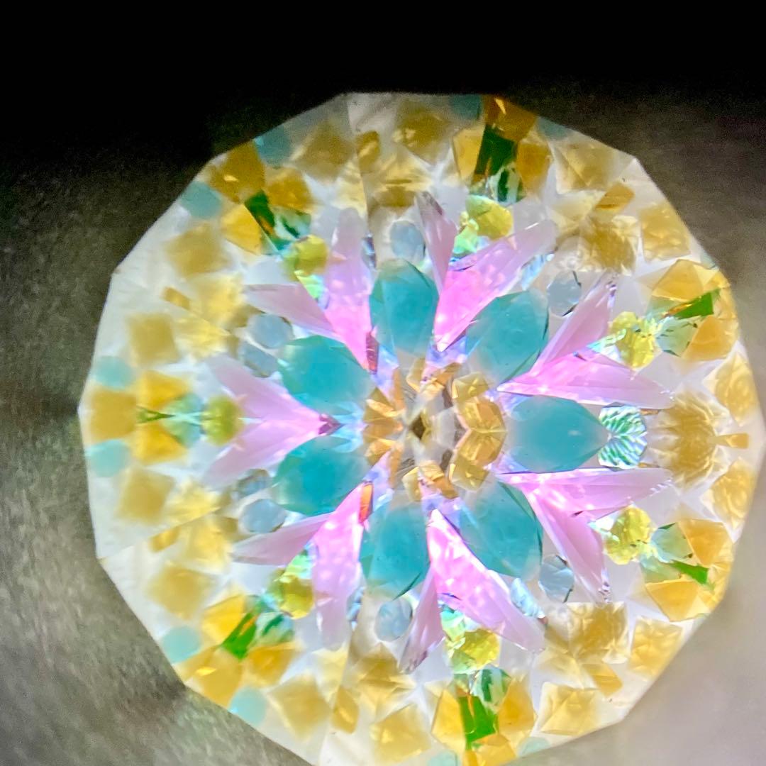 万華鏡デザイン スターリングシルバー ネックレス