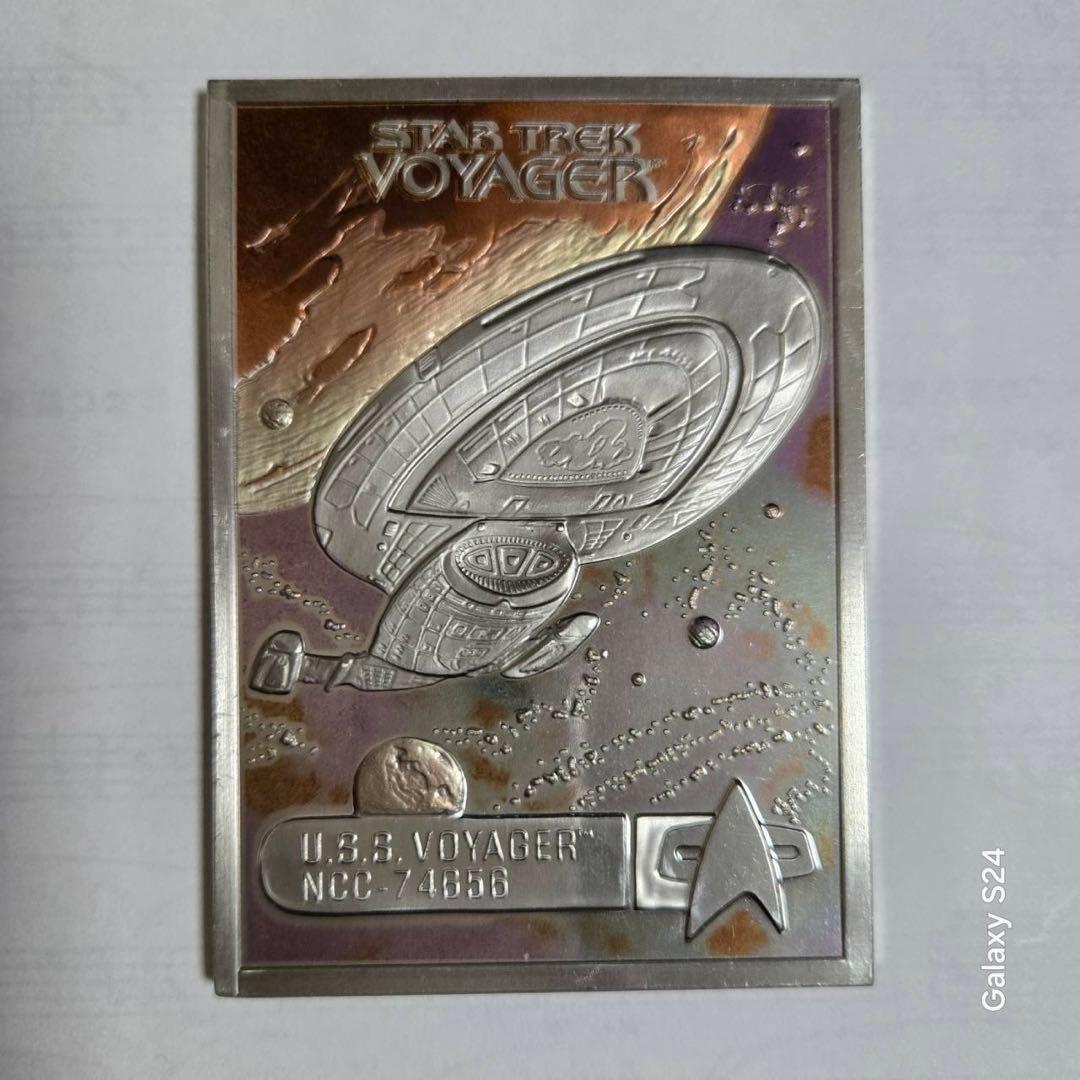 新品スタートレック/フランクリンミントピューターカード/コンプリート4種