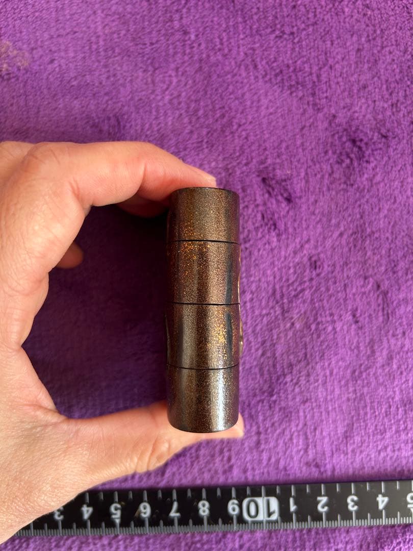 印籠 カバー付き 根付 薬入れ 小物入れ