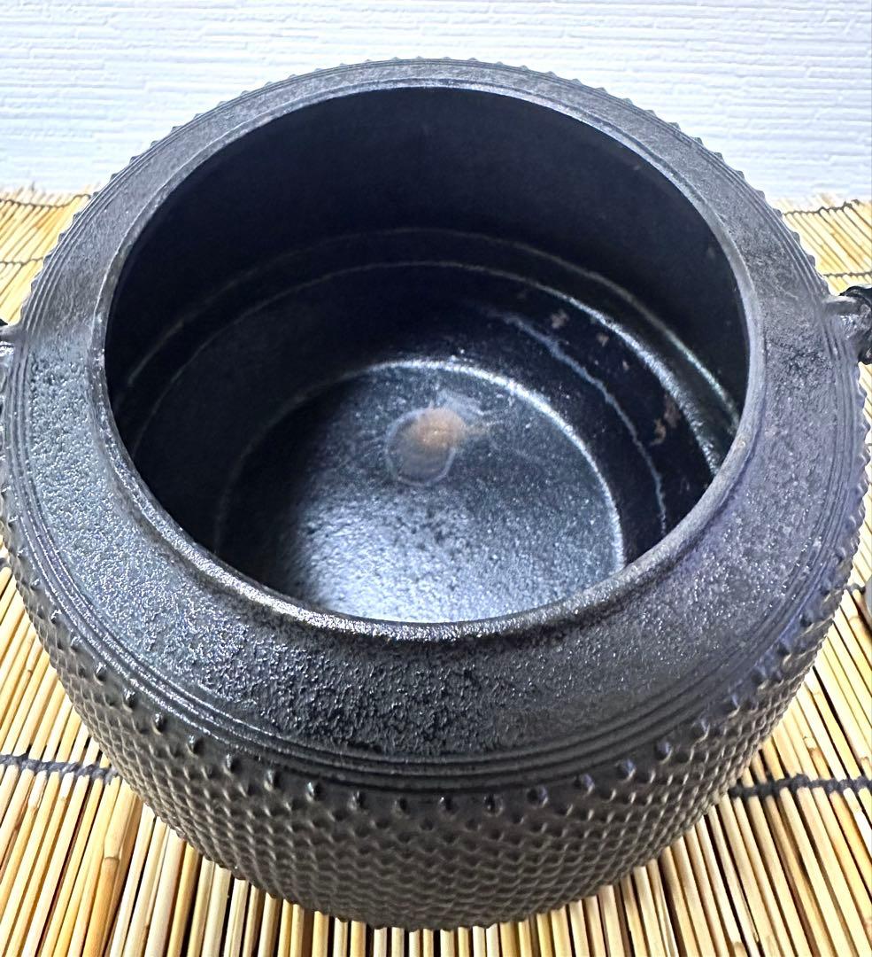 未使用、長期保管品　南部伝統工芸士 及川寛治作真作保証　九重形１５型アラレ