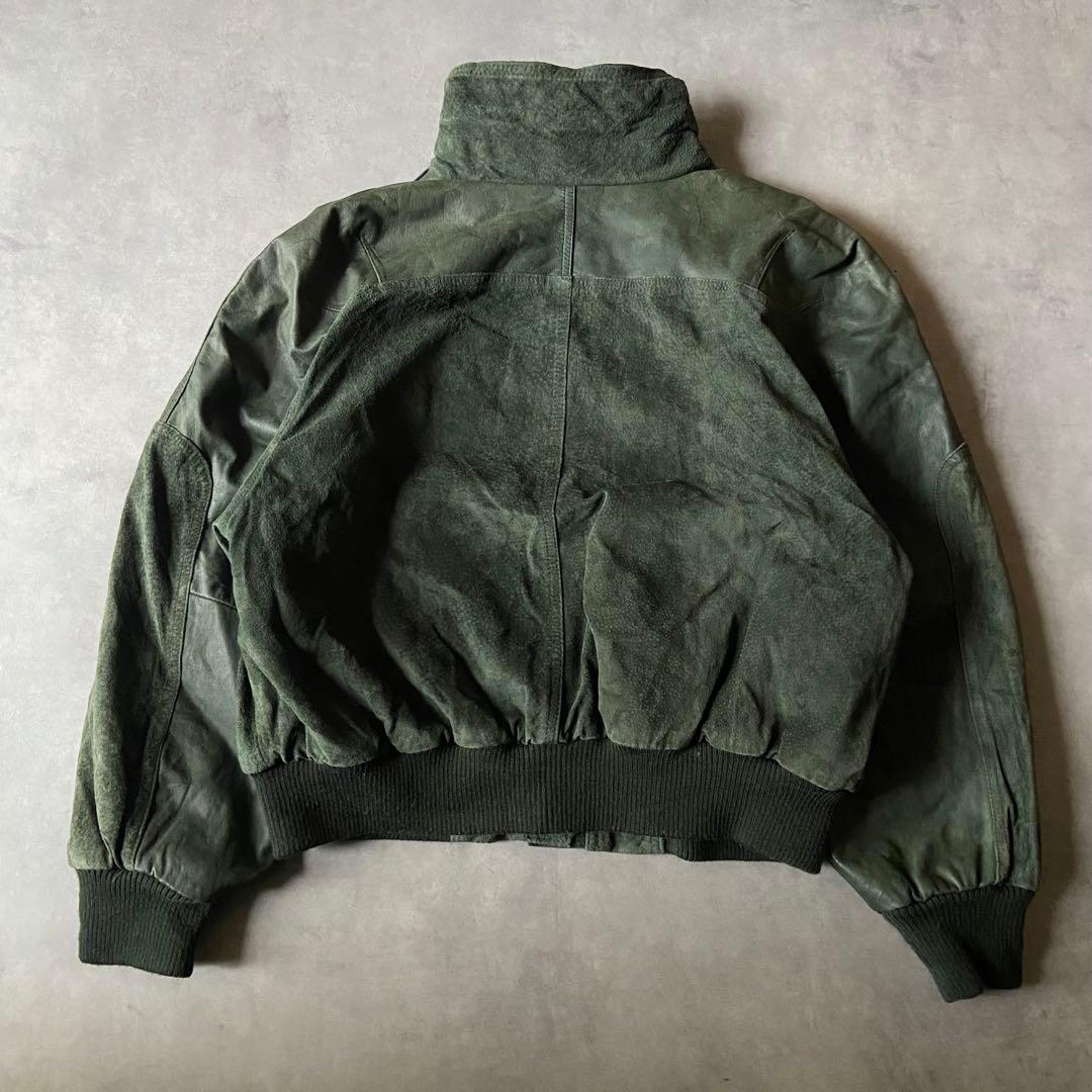 ジャケット・アウター 80s east west real leather jacket BQ43