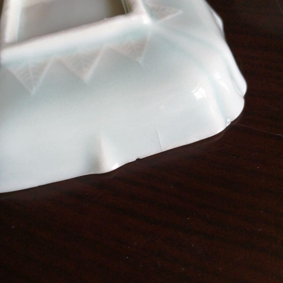 古伊万里　青白磁浮彫豆皿　22枚　8.5cm　江戸後期〜明治期