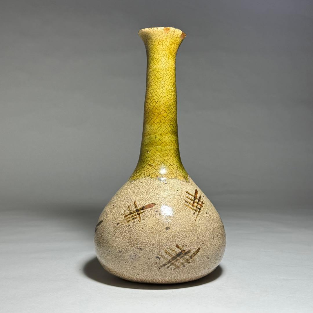 ◆瀬戸の名陶【加藤春丹】作 古瀬戸花瓶 伝世 江戸時代 茶道具◆