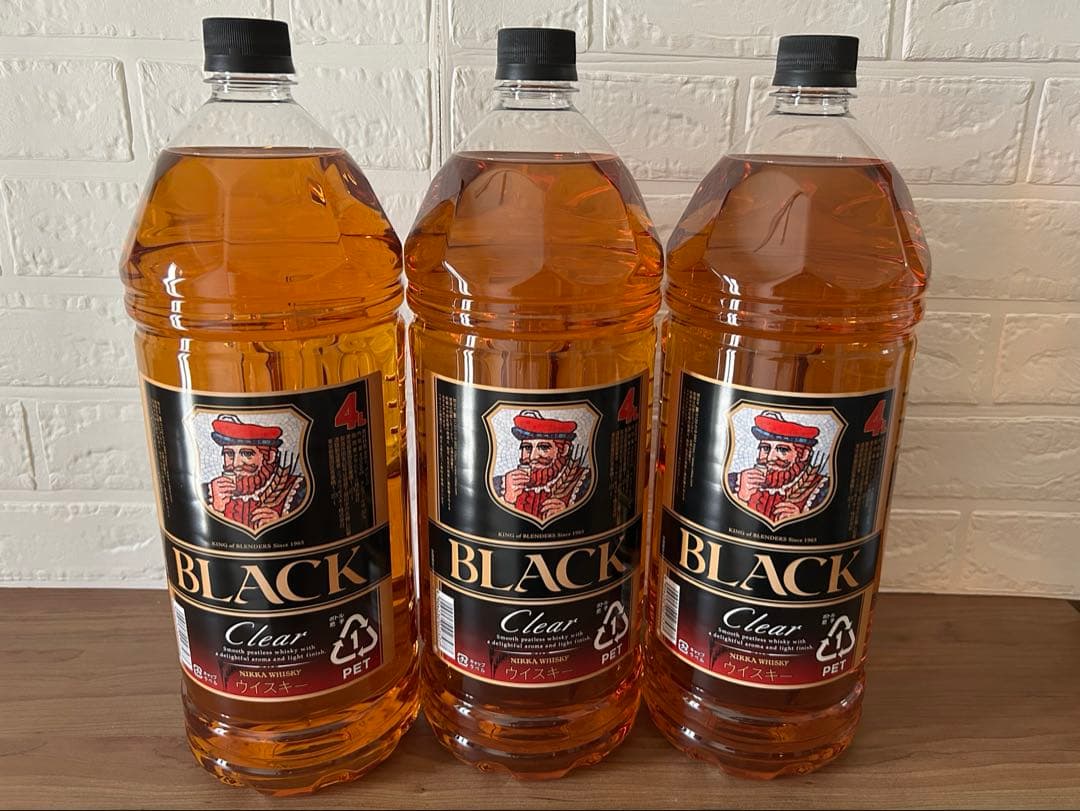 アサヒビール ブラックニッカ クリア 4000ml × 3本