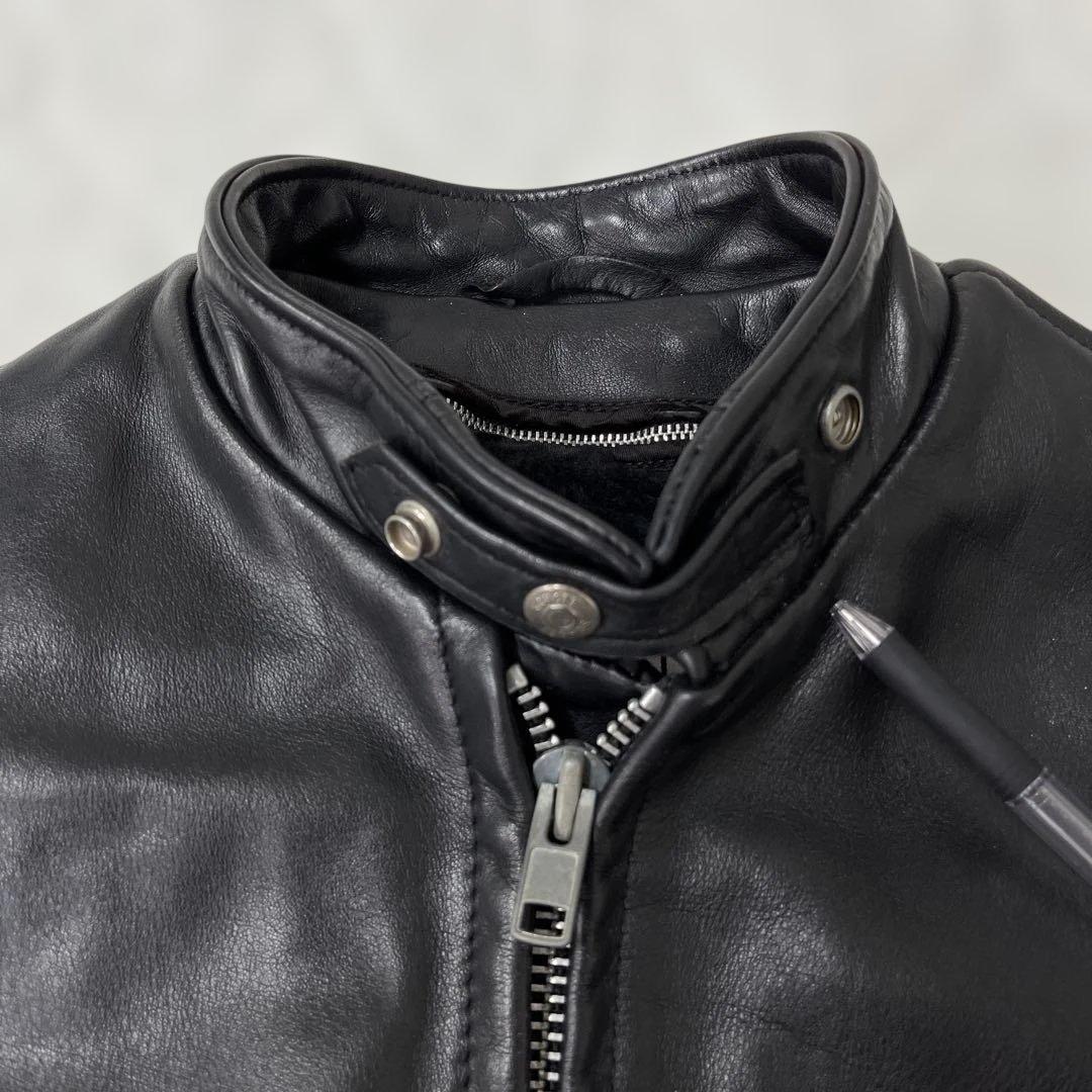 値下げ ショット schott 641 USA レザー シングル ライダースJK