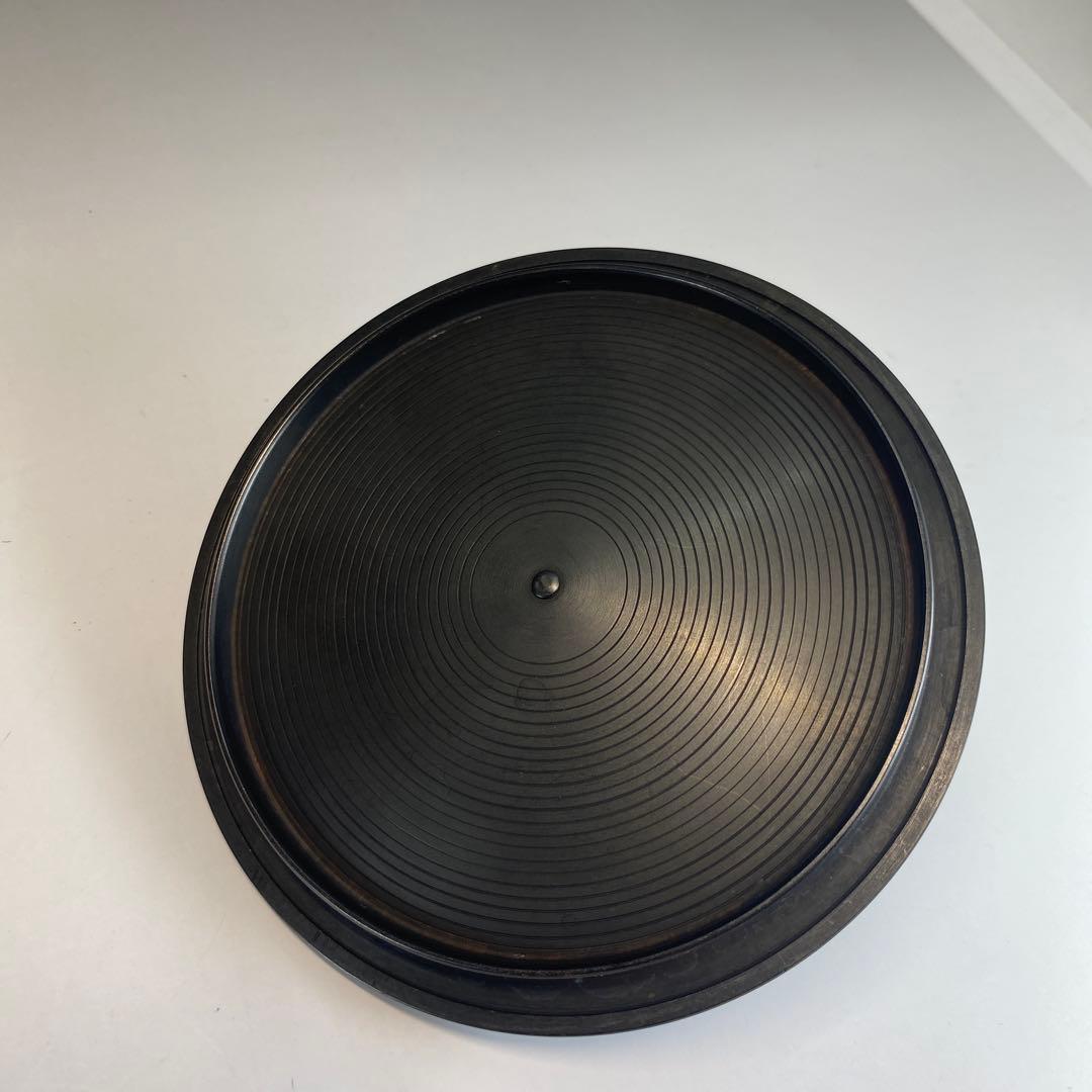 【茶道具】佐藤清光造　竹雀地紋　筒撫肩釜（共箱）