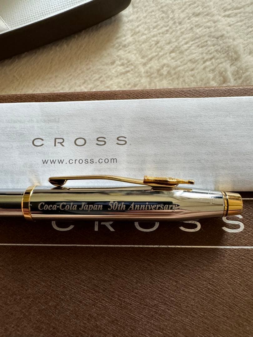 【超希少美品】コカコーラJAPAN 50th記念品 CROSS ボールペン非売品
