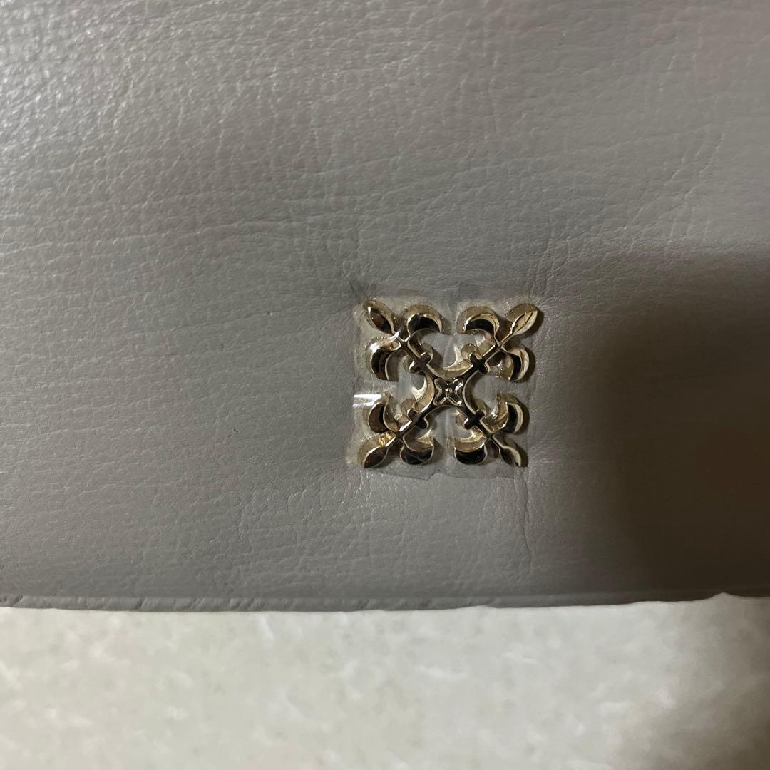 ラシット　ベージュ　2way ショルダーバッグ　モノグラムプレート　新品