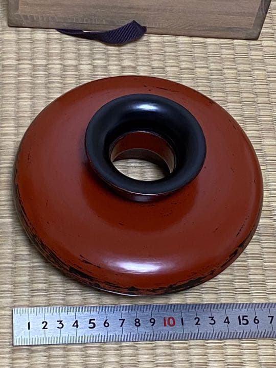 根来塗、天目台 三代村瀬 治兵衛作