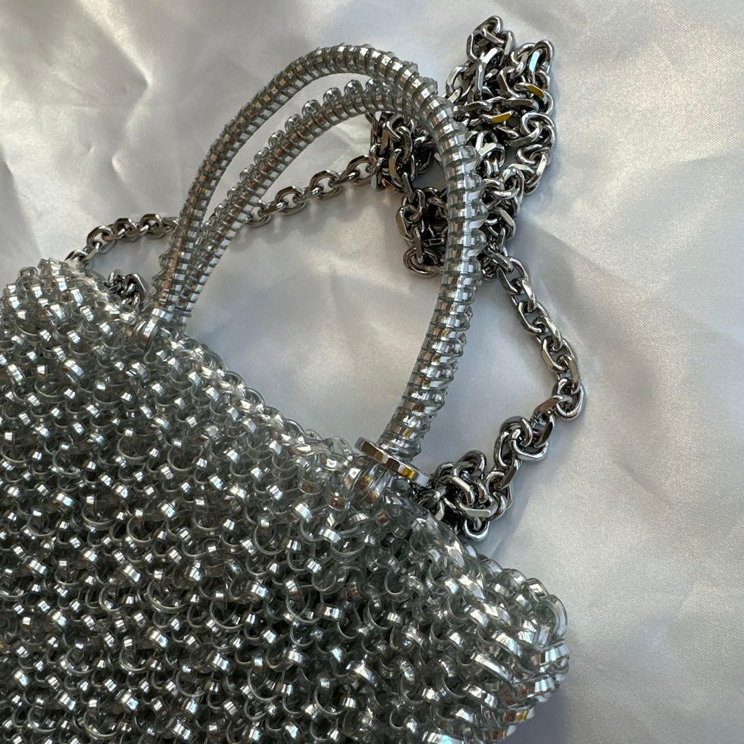 アンテプリマミニバッグ　シルバーバッグ