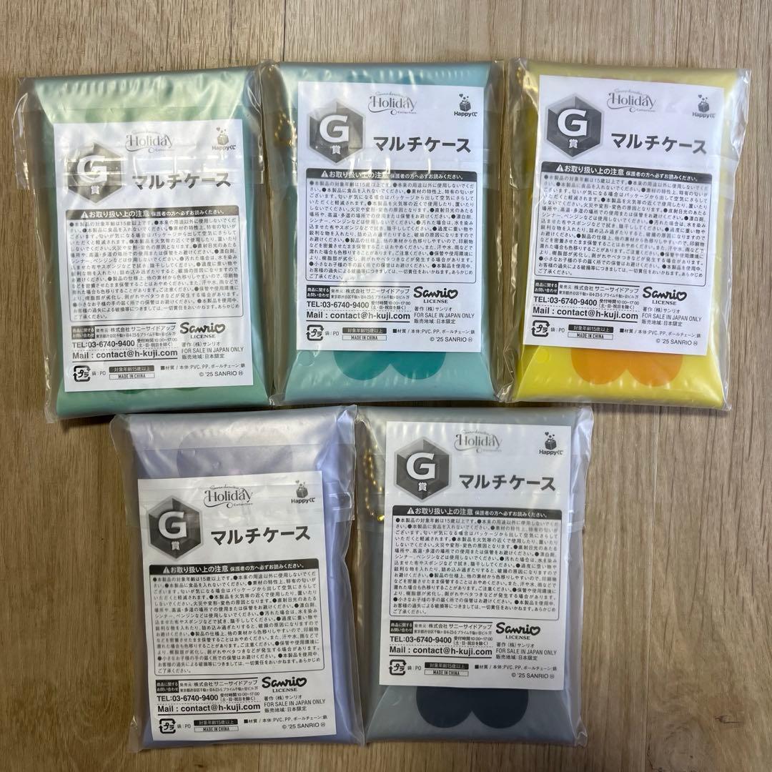 サンリオ ハッピーくじ ラストワン賞　缶バッジ　フィギュア　マルチケース