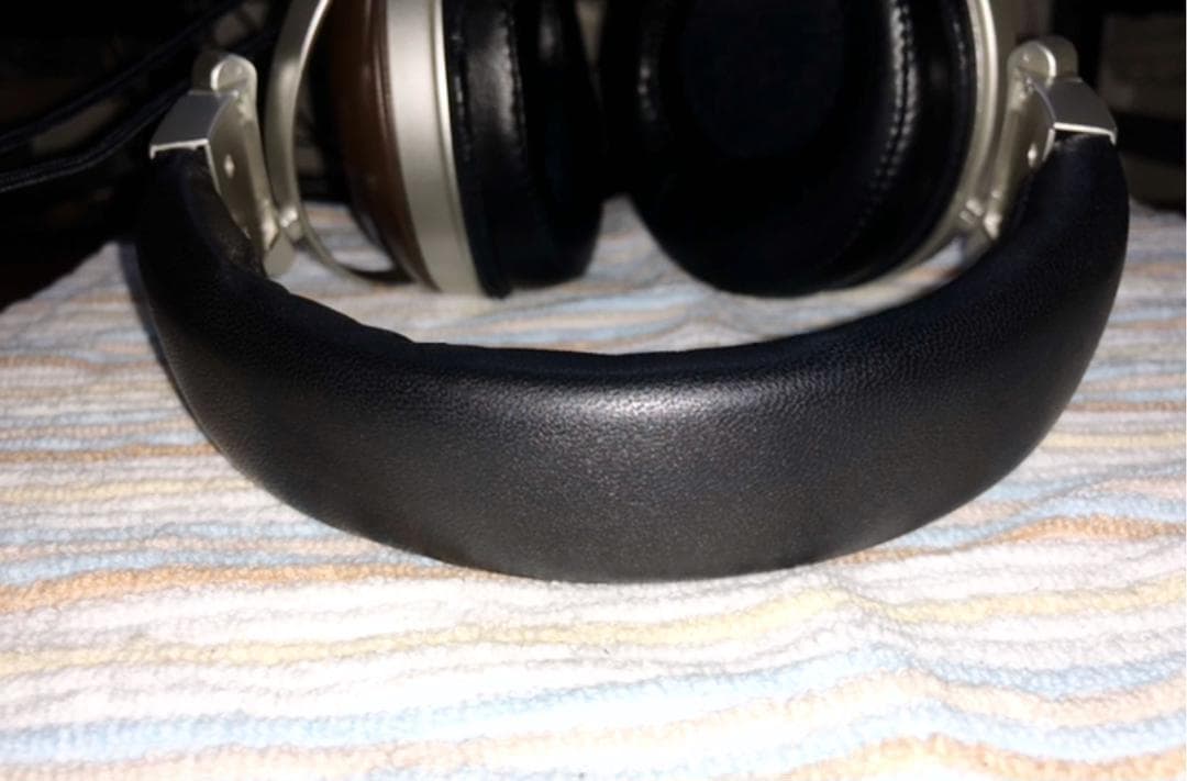 【専用】　本革ヘッドバンド部品提供　FOSTEX　TH610　黒