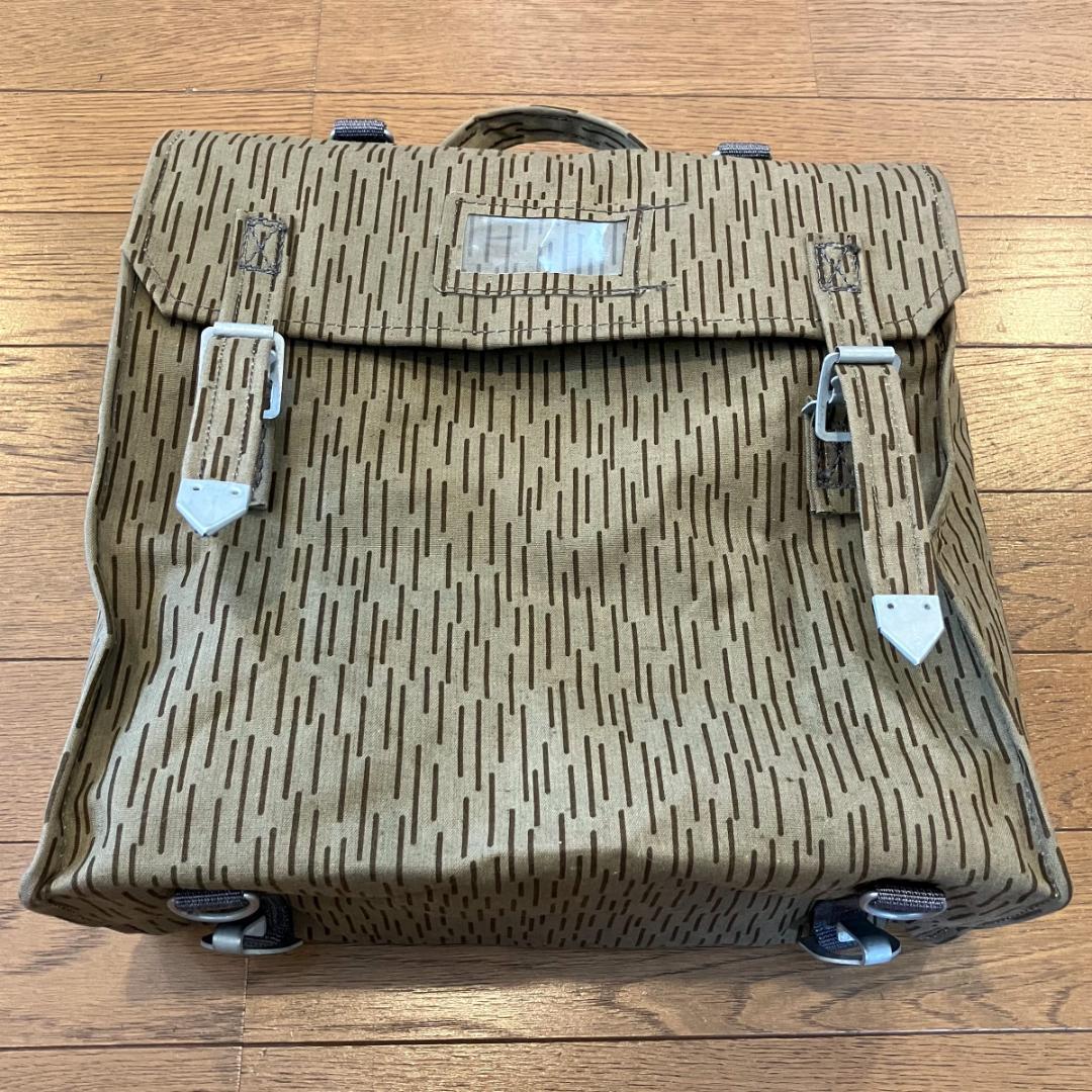 東ドイツ軍 ★ NVA レインドロップ迷彩 バッグ ★ デッドストック