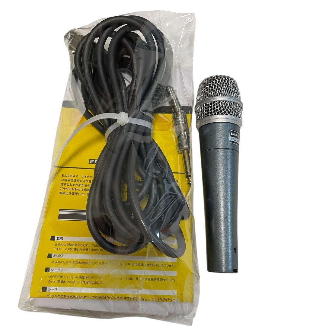 【美品/ケーブル付き】SHURE BETA 57A ダイナミックマイク