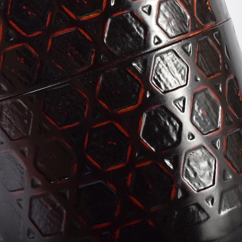 茶道具　岡本漆専堂　岡本昌三作　蕨蒔絵　棗　共箱　V　7322