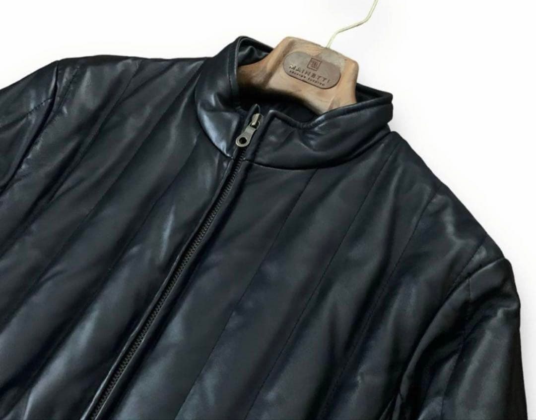 COMME CA DU MODE MENラム本革ダウンジャケット