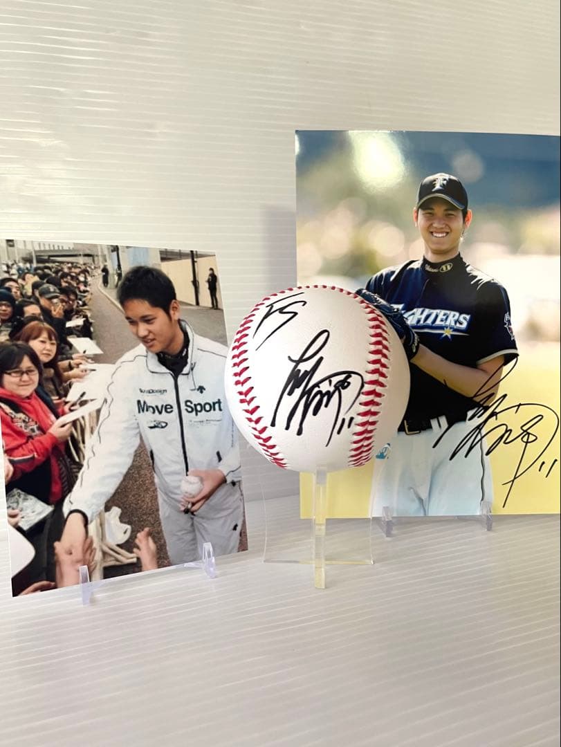 大谷翔平 直筆サインボールとサイン入りフォトセット＆パンフレット