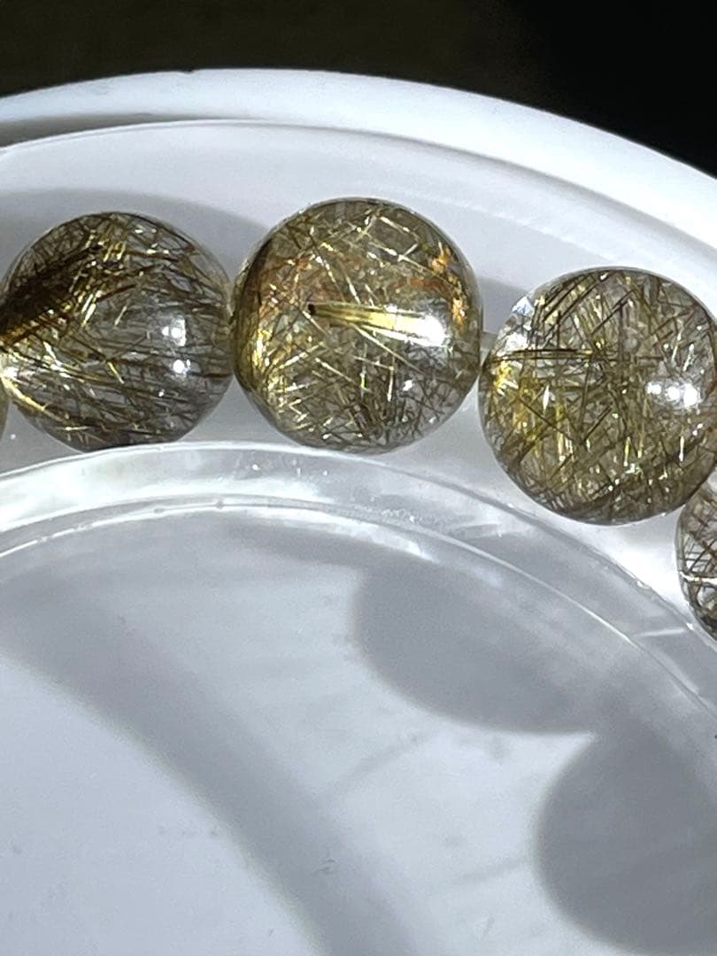 【新入荷高品質】シルバールチルクォーツブレス9㎜（新品未使用）ハイグレード