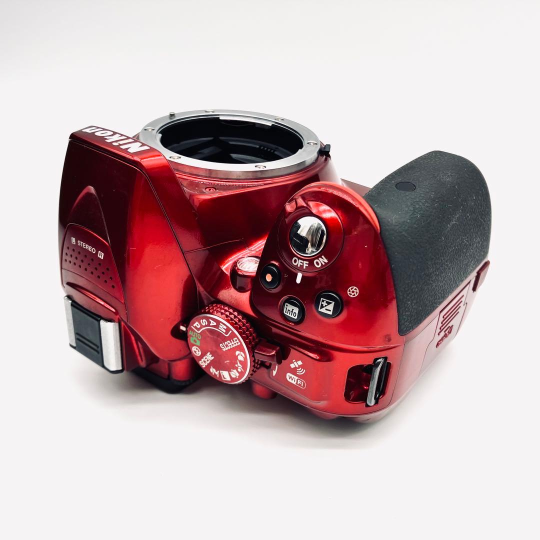 Wi-Fi対応♪ Nikon D5300 望遠ダブルレンズキット　レッド