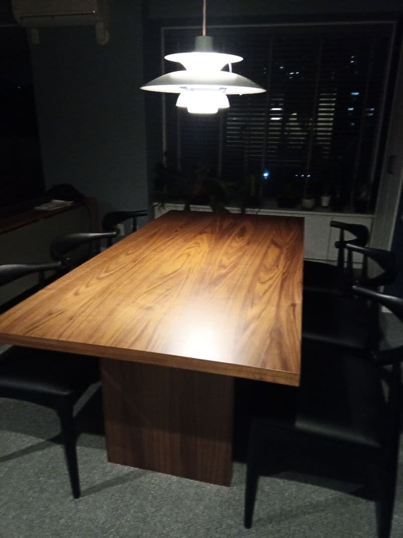 定価30万超え　ウォールナットダイニングテーブルセット　チェア6脚セット