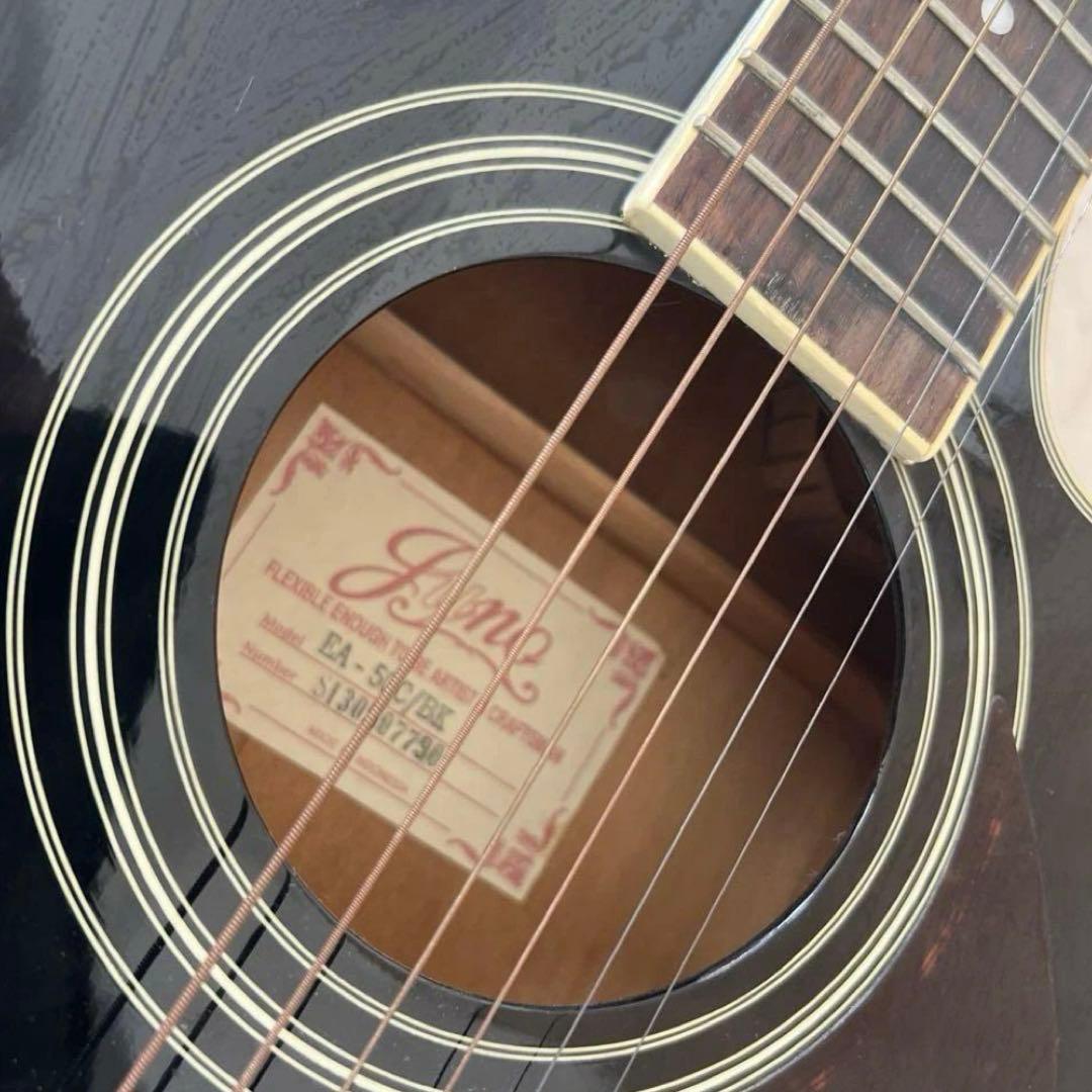 【最安値】JUNO エレアコースティックギター EA-50C ブラック