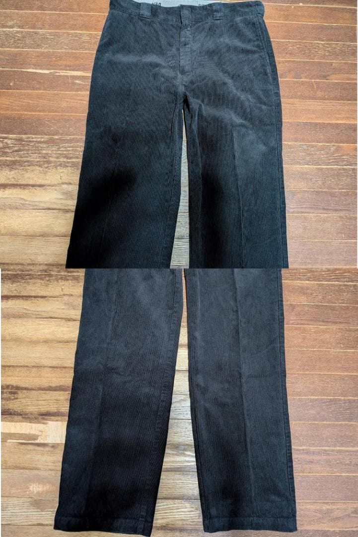 美品Dickiesコーデュロイ874ワークパンツ黒W36フリスコBENDAVIS