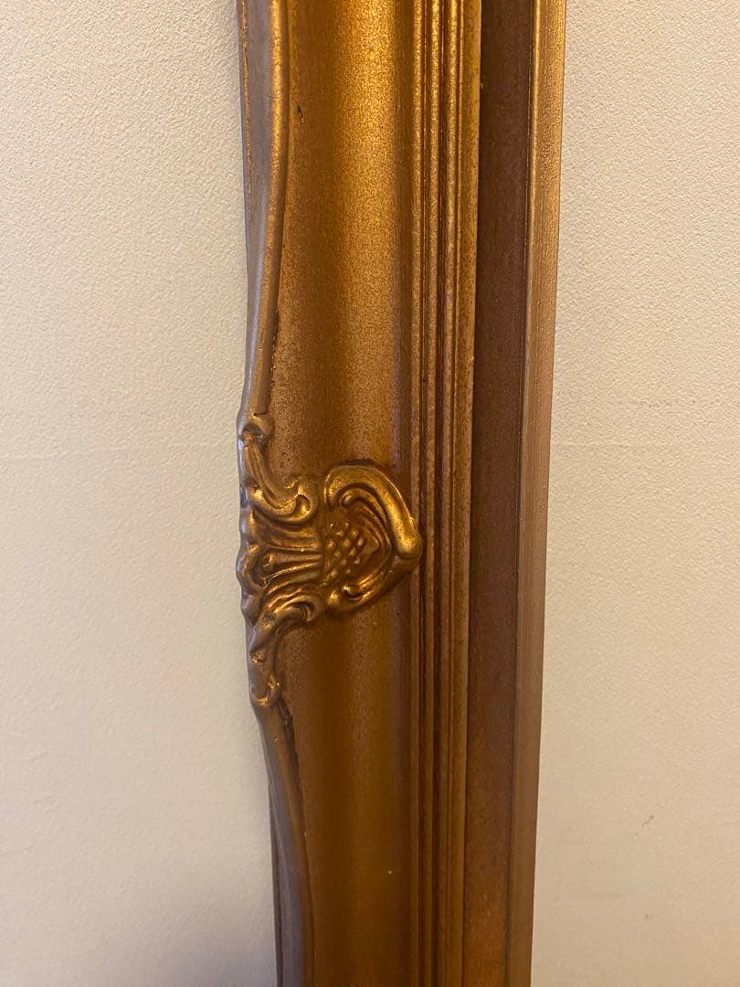 697 木製フレーム　アンティーク額縁　ゴールドフレーム 金フレーム　木製