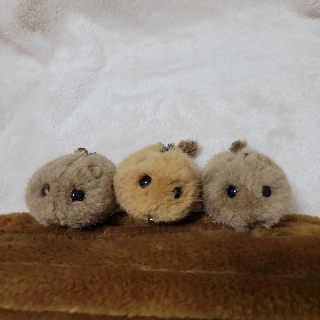 やまね工房　やまね ぬいぐるみ３匹&ハウス