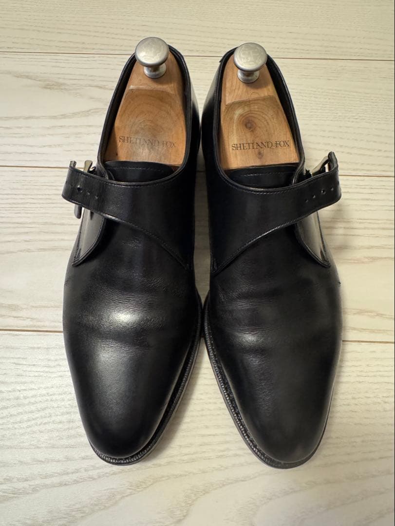 SHETLAND FOX ブラック ドレスシューズ