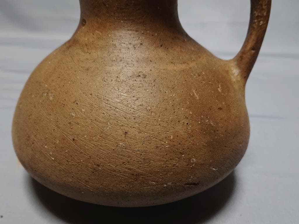 コレクター収集品　イラン　ギーラン　研磨土器　手付水差