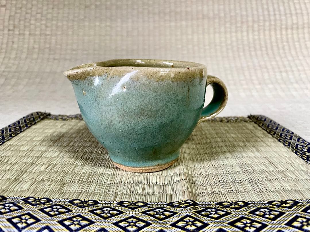 浜田庄司　青釉ミルクポット