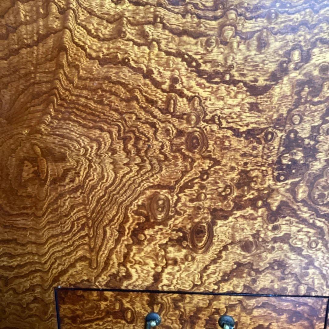 江戸火鉢　アンティーク　火鉢　時代物　欅　玉杢　黒柿　稀少杢