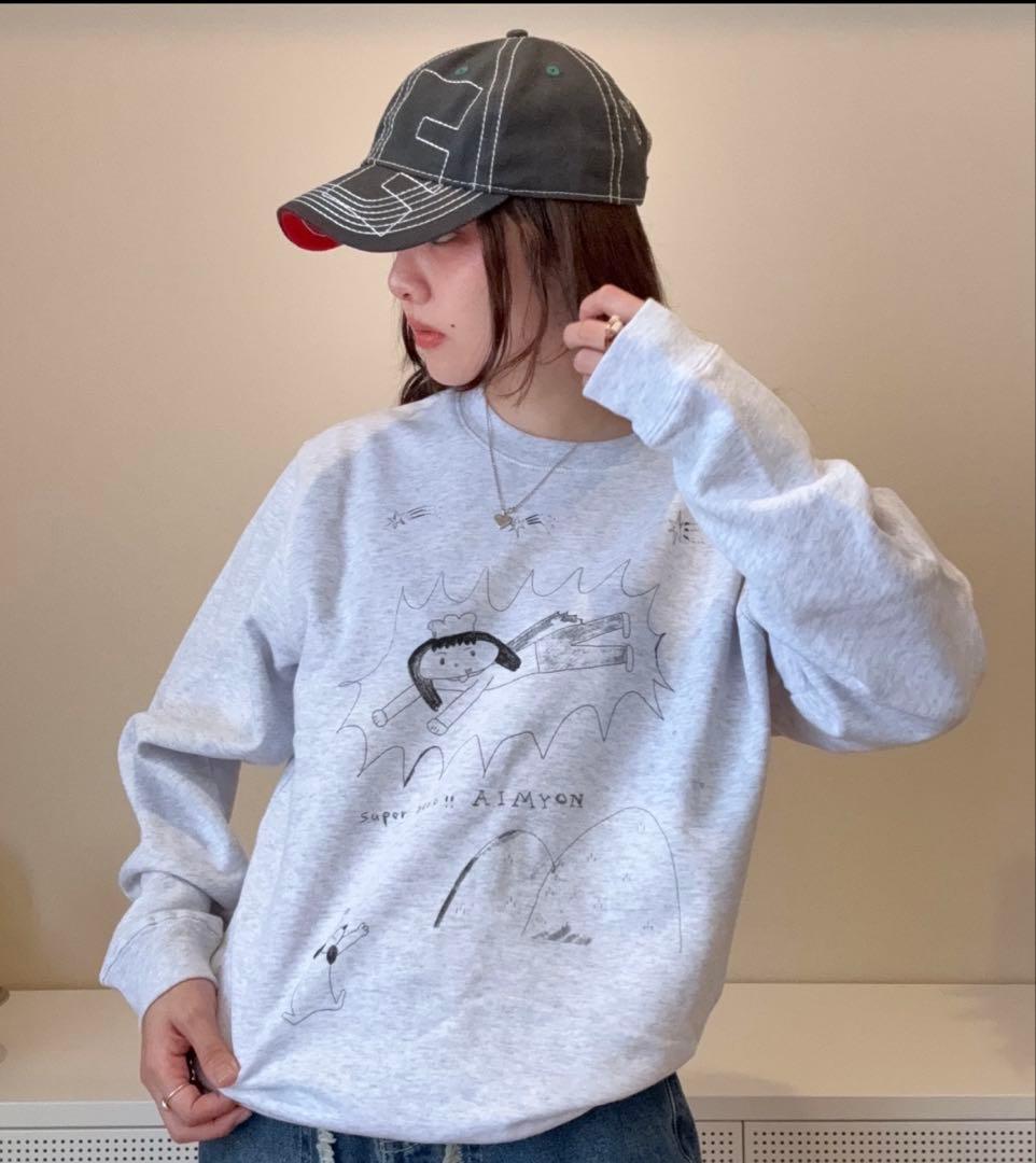 【あいみょん】お助けスウェット　アッシュ　Lサイズ